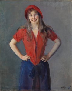Portræt af maleren Oda Krohg, f. Lasson